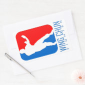 ウィングチュン戦闘機 – Ipマンリネージ 長方形シール (封筒)