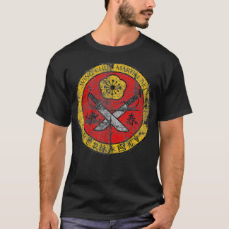 ウィングチュン武術アートソードジムトレーニングmmaクング tシャツ