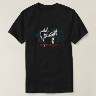 ウィングツンイリノイ黒Tシャツ Tシャツ