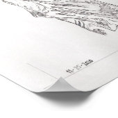 ウィングドビクトリーグラファイトスケッチポスター ポスター (角)