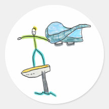 ウィングフォイリングのスティックマン