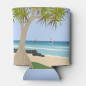 ウィングフォイルサーファーズパンドナスツリーアットザビーチ 缶クーラー (裏面)