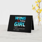 ウィングフォイルサーフィンサーファーサーフウォータースポーツ カード (黄色い花)