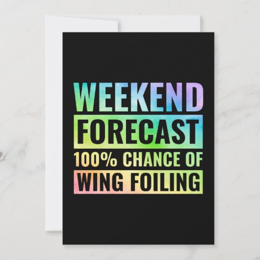 ウィングフォイルサーフィンサーフウォータースポーツ カード (正面)