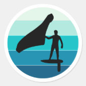 ウィングフォイルハイドロフォイルサーフィンサーフウォータースポーツ ラウンドシール (正面)