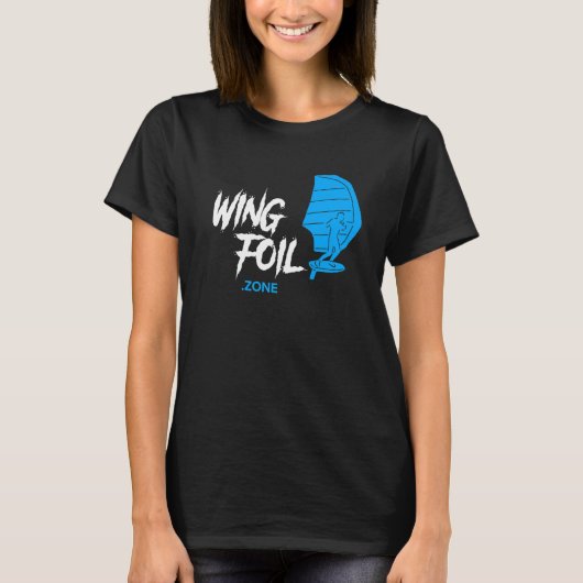 ウィングフォイル領域ウィングサーフウィングフォイル Tシャツ (正面)