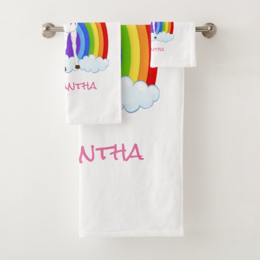 ウィングユニコーンパーティーレインボー バスタオルセット (インサイチュ)