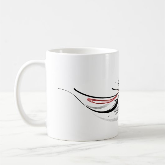 ウィングラインアートユニークマグの贈り物 コーヒーマグカップ (左)