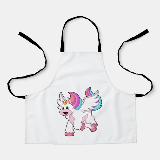 ウィング付きユニコーン.PNG エプロン (正面)