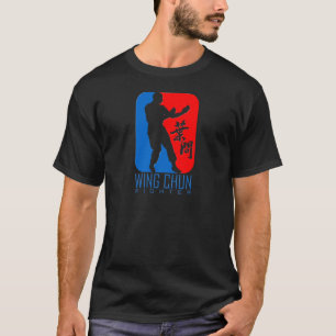 ウィング·チュン·ファイター(赤青)Ipマン·ライネージ Tシャツ