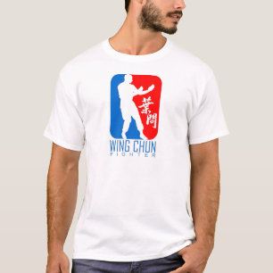 ウィング·チュン·ファイター(赤青)Ipマン·ライネージ Tシャツ