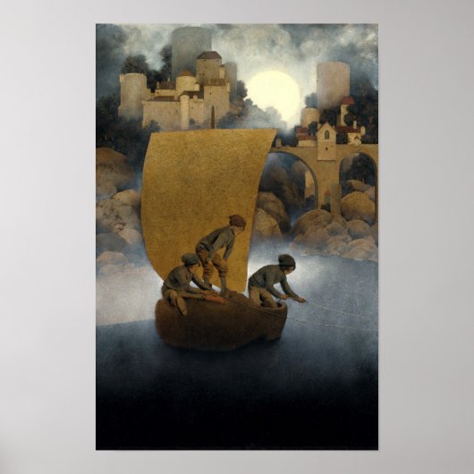 ウィンケン、ウィンケン、ノッドバイMaxfield Parrish 1902 ポスター (正面)