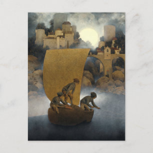 ウィンケン、ウィンケン、ノッドバイMaxfield Parrish 1902 ポストカード