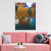 ウィンケン、ブリンケン、ノド、1905年マックスフィールド・パリシュ キャンバスプリント (インサイチュ (リビング))