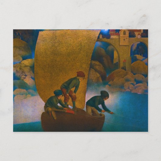 ウィンケン、ブリンケン、ノド、1905年マックスフィールド・パリシュ ポストカード (正面)