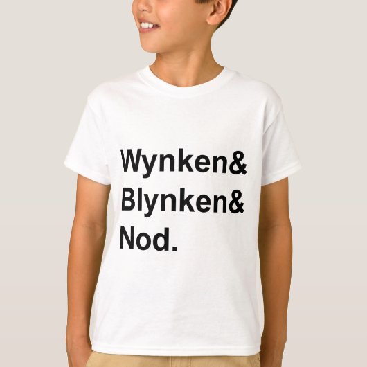 ウィンケン・ブリンコン・アンド・ノッド | 木靴の寝物語 Tシャツ (正面)