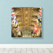 ウィンザーの聖ジョージ礼拝堂の天井 キャンバスプリント (インサイチュ (ウッドフロア))