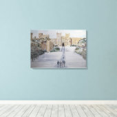 ウィンザーキャッスルで冬 キャンバスプリント (インサイチュ (ウッドフロア))