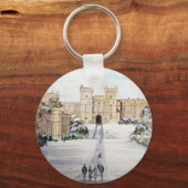 ウィンザーキャッスルで冬 キーホルダー (正面)