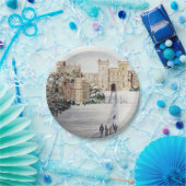 ウィンザーキャッスルで冬 ペーパープレート (パーティー)