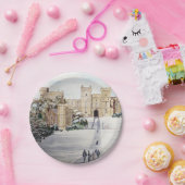 ウィンザーキャッスルで冬 ペーパープレート (パーティー)