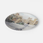 ウィンザーキャッスルで冬 ペーパープレート (アングル)