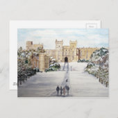 ウィンザーキャッスルで冬 ポストカード (正面/裏面)