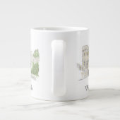 ウィンザーキャッスルアイコニックランドマークイラストレーション ジャンボコーヒーマグカップ (裏面)