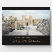 ウィンザーキャッスルランドスケーズ絵画の冬 フォトプラーク (正面)