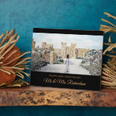 ウィンザーキャッスルランドスケーズ絵画の冬 フォトプラーク (側面)