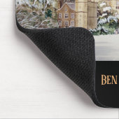 ウィンザーキャッスルランドスケーズ絵画の冬 マウスパッド (コーナー)