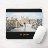 ウィンザーキャッスルランドスケーズ絵画の冬 マウスパッド (マウス)