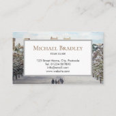 ウィンザーキャッスルランドスケーズ絵画の冬 名刺 (裏面)