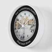 ウィンザーキャッスルランドスケーズ絵画の冬 壁時計 (傾斜)