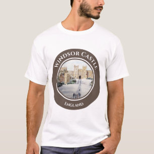 ウィンザーキャッスルランドスケーズ絵画の冬 Tシャツ