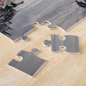 ウィンザーキャッスルランドスケープで冬 ジグソーパズル (側面)