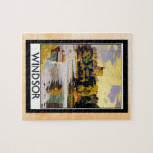 ウィンザーキャッスルヴィンテージ旅行ポスター ジグソーパズル (横)