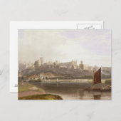 ウィンザーキャッスル川の草地からテムズ川 ポストカード (正面/裏面)