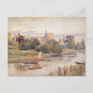 ウィンザーキャッスル&リバーThames 1910 ポストカード
