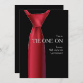 ウィンザーノット　 groom からのお願い 招待状 (正面/裏面)