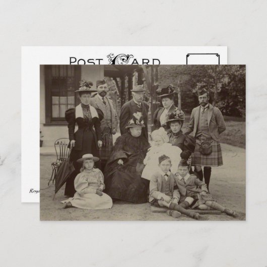 ウィンザー公王室の爵を含むビクトリア女王 ポストカード (正面/裏面)