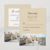 ウィンザー城での結婚式の返信 RSVP (正面/裏面)