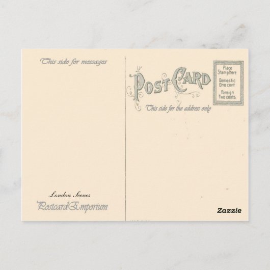 ウィンザー城のヨマーンの戦士たち ポストカード (裏面)