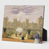 ウィンザー城の城と庭園の東ビュー フォトプラーク (側面)