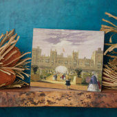 ウィンザー城の城と庭園の東ビュー フォトプラーク (側面)