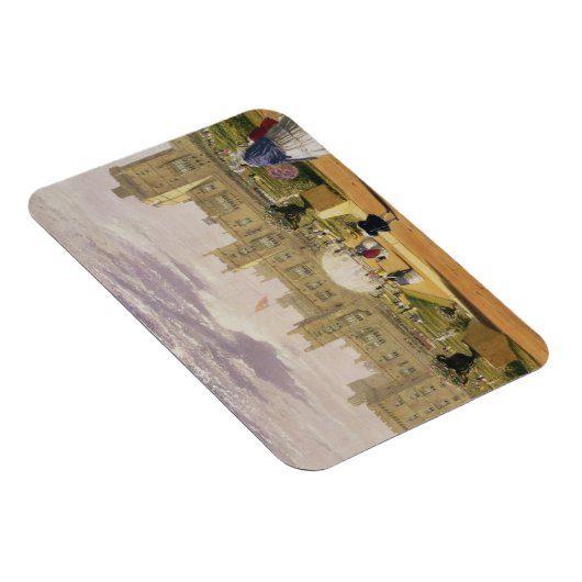 ウィンザー城の城と庭園の東ビュー マグネット (右側)