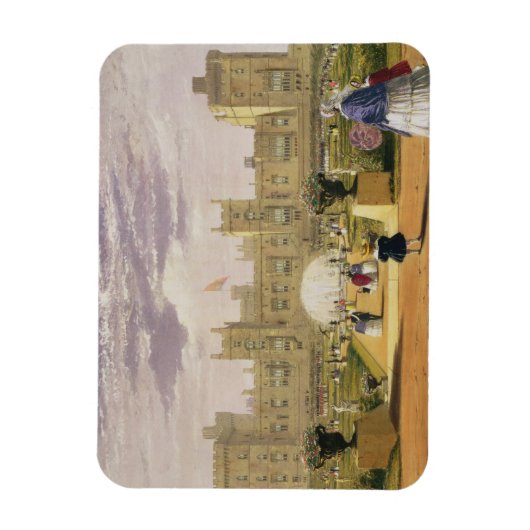 ウィンザー城の城と庭園の東ビュー マグネット (縦)