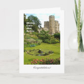 ウィンザー城の堀の庭園 – おめでとうカード カード (正面)