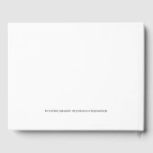 ウィンザー城の追悼の冬絵画 ゲストブック (裏面)