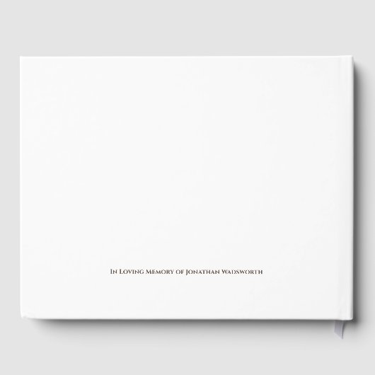 ウィンザー城の追悼の冬絵画 ゲストブック (裏面)